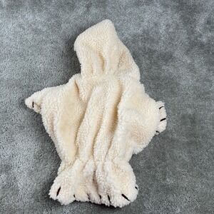 Cozy Pet Dog Jacket Coat  Faux Fur Hooded Toggle Closure Large